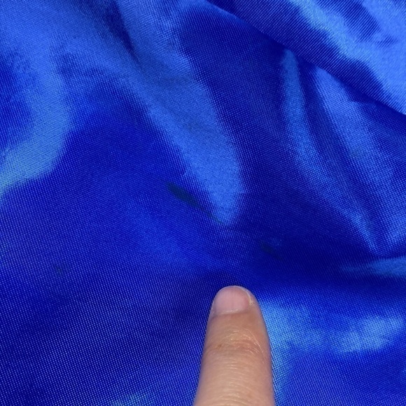 Vintage Girard Blue Satin Nylon Walker Bomber Jacket Large USA - Picture 7 of 8